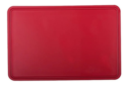 Tabla De Picar Grande De Corte 60x40x1,3 Profesional Rojo Rojo