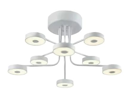 Plafon Led Techo Nemo 44W 220V AluminioCalido Blanco Mate