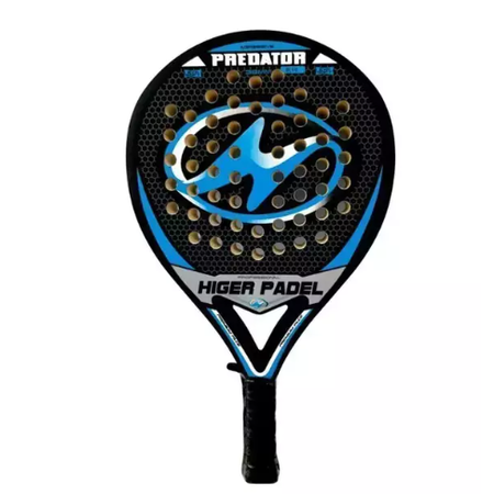 Paleta de pádel higer pádel predator azul para principiantes