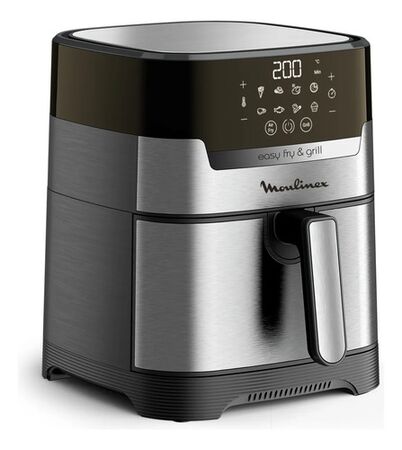 Freidora De Aire Moulinex Easy Fry Grill 2 En 1 1550w Negro Silver