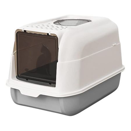 Litera Para Gatos Cerrada Con Entrada Frontal Blanca EEHPR103