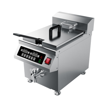 Freidora De Inducción Moretti Fryertec-8 8 Litros 3500w Gris 50 Hz 60 Hz