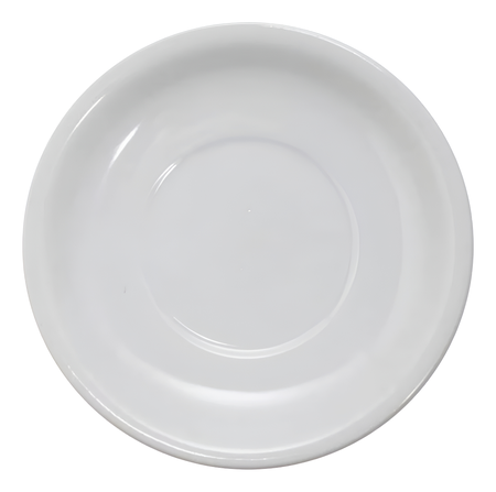 Plato Cafe Jarrito Americano Tsuji Porcelana 450 Pack X 6 Blanco Plato Café