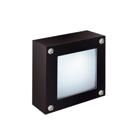 Aplique Pared Colgante Cuadrado 220V Negro Texturado