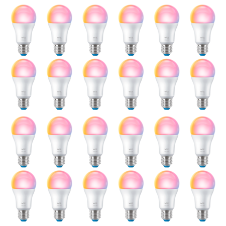 Lampara Led Inteligente Wiz Wifi Smart Color E27 Rgb x24 Un