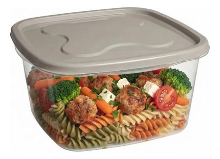 Contenedor Cuadrado Gemplast 5L con Tapa (1375)