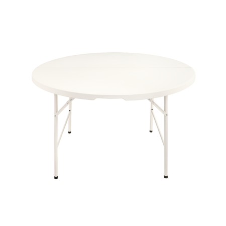 Mesa de Camping Plegable Kanji 122x122x74 Circular Blanco