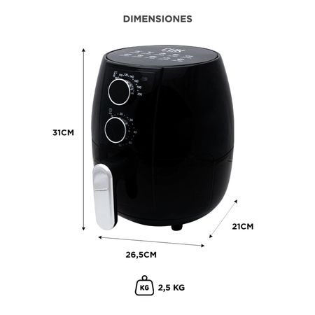 Freidora de Aire Gadnic 2.5L 100W Sin Aceite
