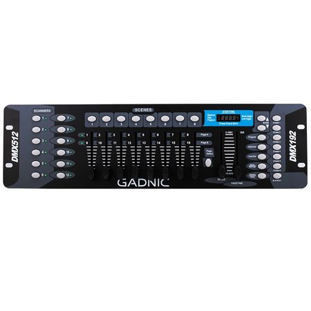 Consola Gadnic SRX666 Universal 192 Canales Efectos Luces Dj