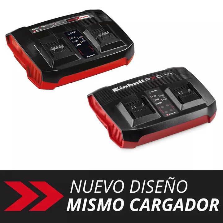 Einhell Cargador PXC Power X-Twincharger 4A - Vista 2