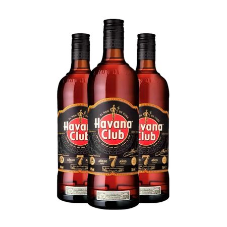 Ron Havana Club 7 Años 750 ml Caja x 3