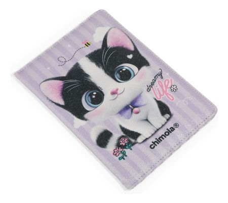 Chimola Libreta A5 Glitter Cat St23 Violeta