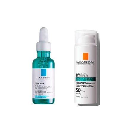 Set Effaclar Serum + Anthelios Oil Correct 50 La Roche Posay