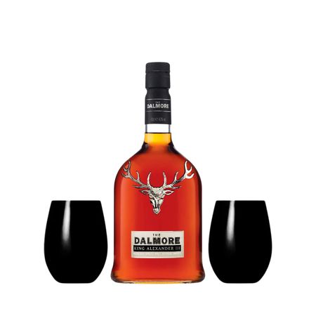 Set Whisky Johnnie Walker Blue y 2 Vasos Tallados Con Estuche