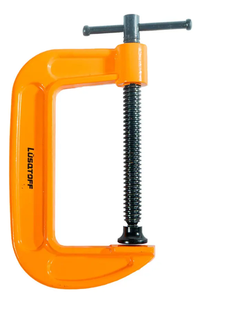 Prensa Sargento Tipo G 125mm Lusqtoff L7652 Acero Fundicion