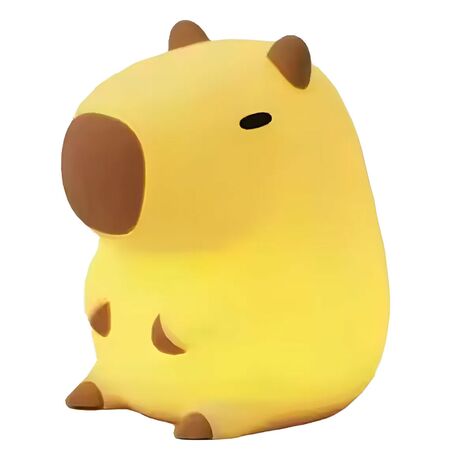 Velador Infantil De Colores Usb Recargable Silicona Capibara