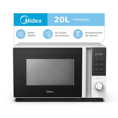 Microondas Midea 20 L Digital Blanco