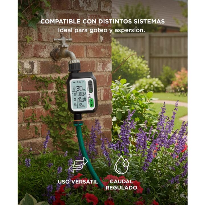 Temporizador de Agua Digital Gadnic RG3030 Controlador de Riego - Vista 4