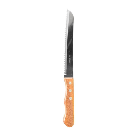 Cuchillo para Pan dentado Mango Madera 8  20 cm
