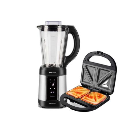 Combo Licuadora Philco 600W 1.75L + Sandwichera Liliana 850W