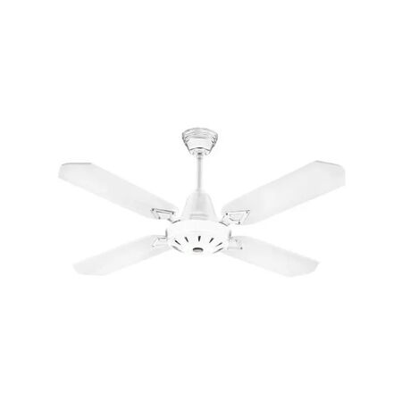 Ventilador Techo Abon Garden Bex444mb Melamina Blanca 4 Palas 1.16 M