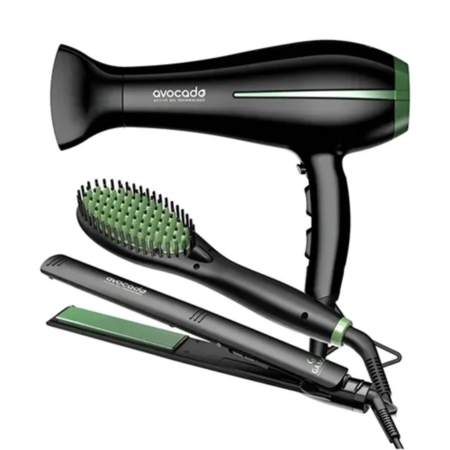 Combo planchita de Cabello Gama Elegance + Secador Bora Avocado