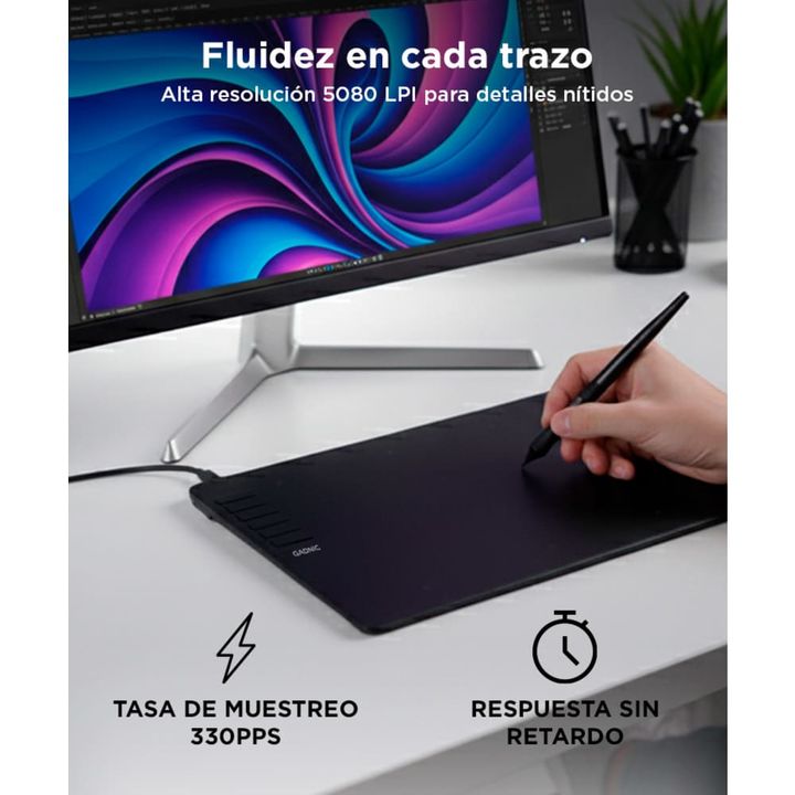 Tableta de Dibujo Gráfico Gadnic 8192 Niveles de Presión - Vista 3