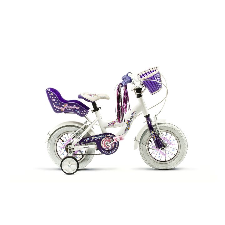 Bicicleta Raleigh Cupcake- R.12"- Blanco/Violeta- Cuadro de aluminio_Frenos V-Brake- 1Vel. - Vista 1