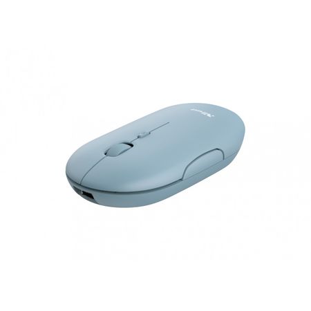 Mouse Trust Puck Inalámbrico Recargable Azul