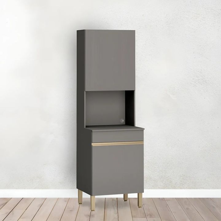 Mueble para microondas Organizador Line Puertas Gris - Vista 6