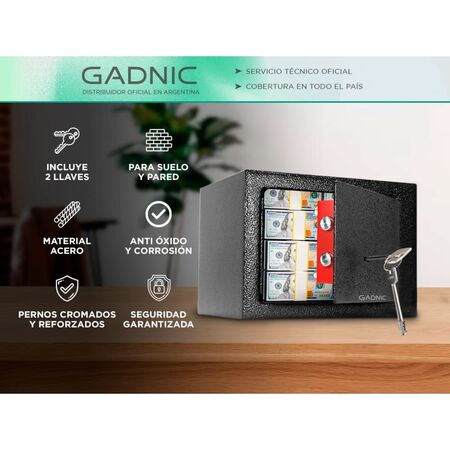 Caja Fuerte Gadnic Seguridad Reforzada Abulonar Pared