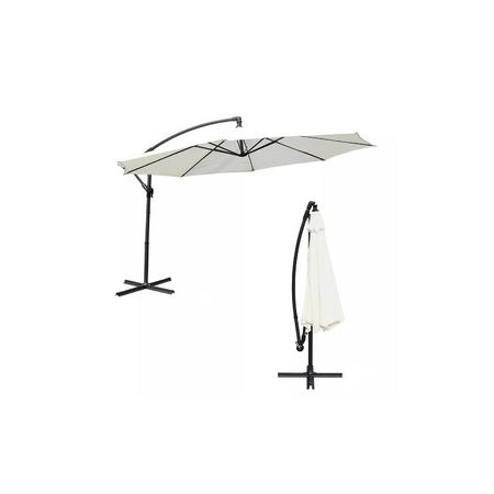 Sombrilla Parasol Grande Liviana Jardin Tm Color Natural 270
