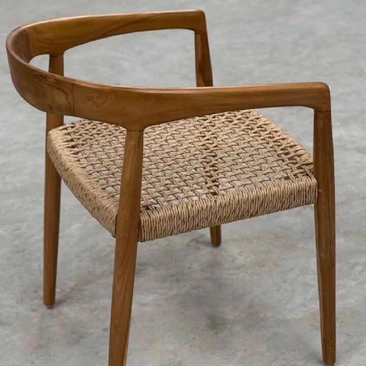 Sillón Bali Kraft Laqueado en Madera Teka Natural - Vista 5