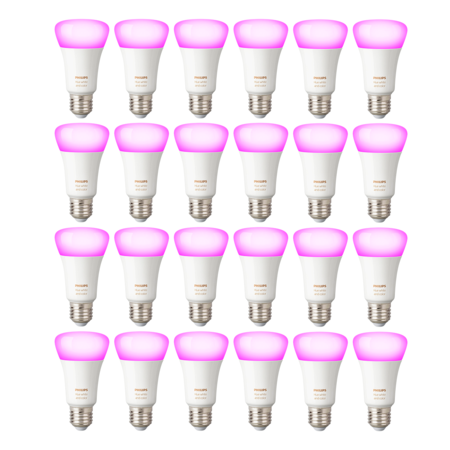 Pack x24 Lampara Philips Hue E27 Color Smart 5ta Gen Luz RGB
