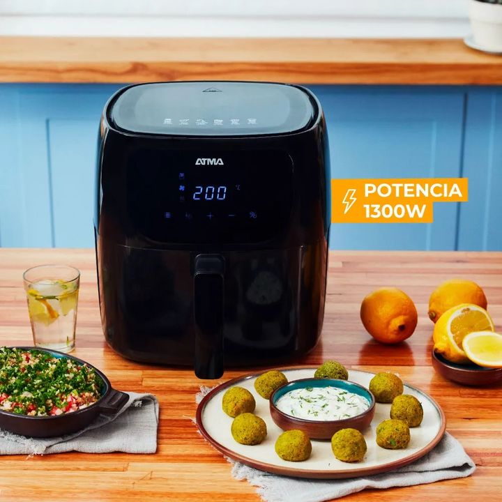 Freidora De Aire Digital Sin Aceite Atma Pro Fr60arbp 6,5l Color Negro - Vista 9