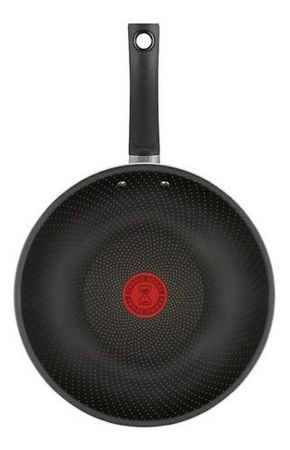 Wok Tefal Attrayant T-fal 28cm Teflon Antiadherente Negro