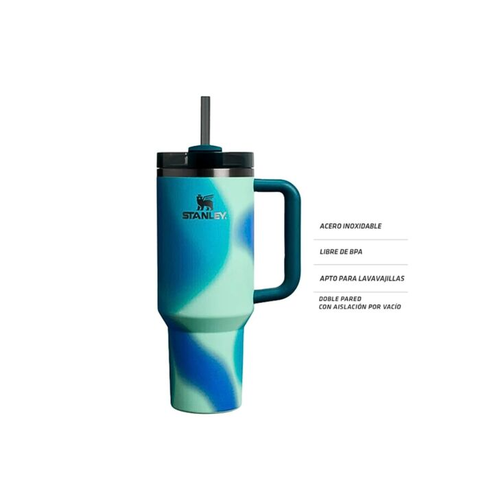 VASO STANLEY CON SORBETE 1.18L 11 HORAS FRÍO (C:COASTAL TEAL MOTION QUENCHER TUMB) - Vista 2