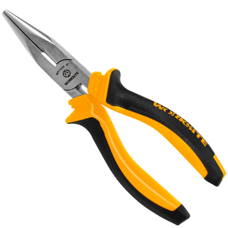 Pinza Punta Larga 8 Pulgadas 200mm Worksite Cromo Vanadio
