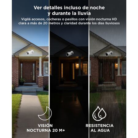 Cámaras de Seguridad + DVR Gadnic x4 Interior/Exterior IP CCTV Visión Nocturna