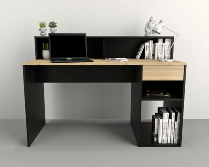 Escritorio Linea Home C/ Repisa Y 1caj 3049 Olmo/Neg Tables - Vista 2