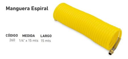 Manguera de Aire Espiralada Wembley 15 Metros