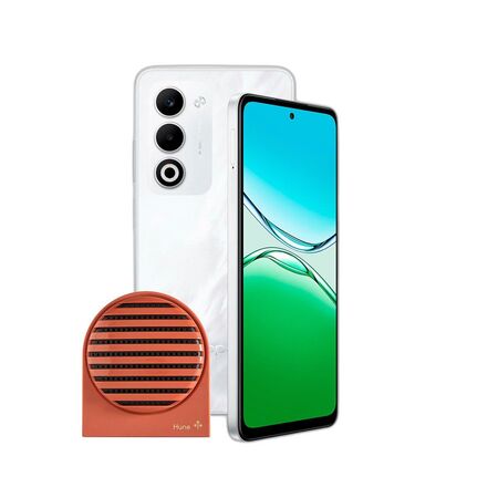 Combo Oppo A5 4G 4+256GB Blanco + Parlante Hune 5W