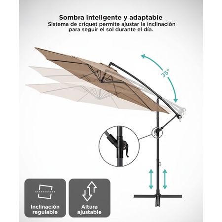 Sombrilla con Base Regulable con Criquet + FPS
