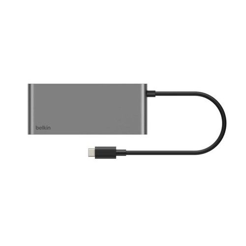 Belkin USB-C 8-in-1 Hub / 2 USB-A 10Gbps / USB-C 10Gbps / USB-C PD 3.0 100W 10Gbps/ HDMI 2.0 4K@60Hz / 2.5Gb Ethernet / SD 3.0 / microSD 3.0 - Vista 6