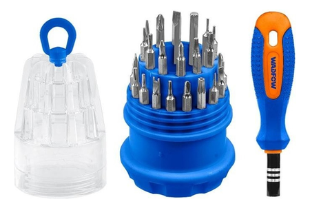 Destornillador 31 Puntas En 1 De Precisión Wss1j31 Wadfow Azul