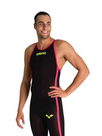 Traje de Baño Arena Powerskin R-Evo Hombre Natación Negro