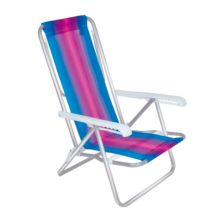Silla Reclinable 8 Posiciones Aluminio Colores Surtidos Mor
