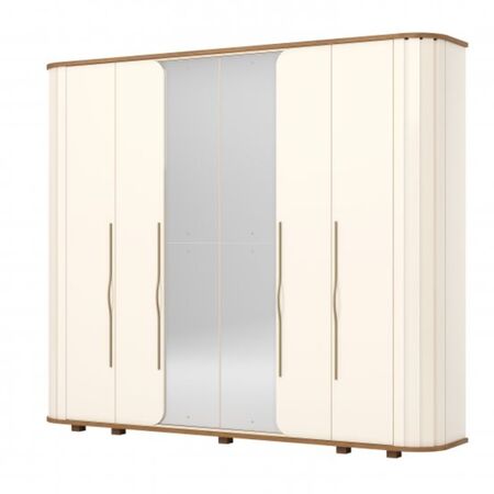 Placard Henn D338-129 Premium Blanco/Roble 6Ptas