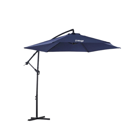 Sombrilla Parasol Lateral Waggs Grande 3m con Proteccion UV Azul
