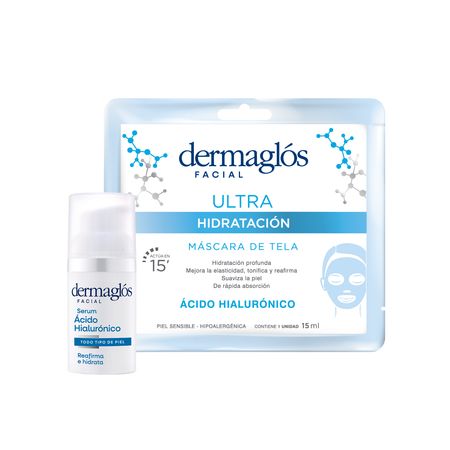 Dermaglos Set Acido Hialuronico + Mascara Ultra Hidratante